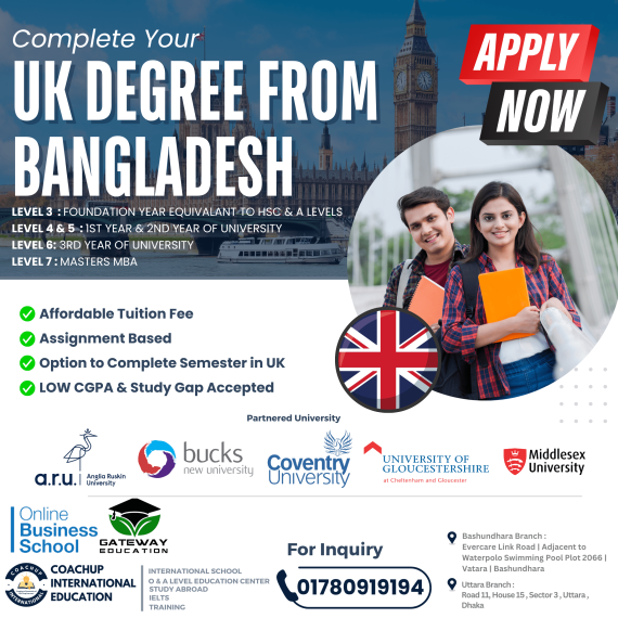 Unlock Your Future with an Online Degree from the UK, Right Here in Bangladesh! 🌍🎓